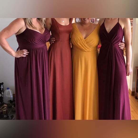 David’s Bridal Scoop Neck Tank Bridesmaid Dress - Picture 5 of 6